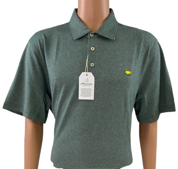 Masters Classics Evergreen Heathered Pique Knit Cotton Blend Polo