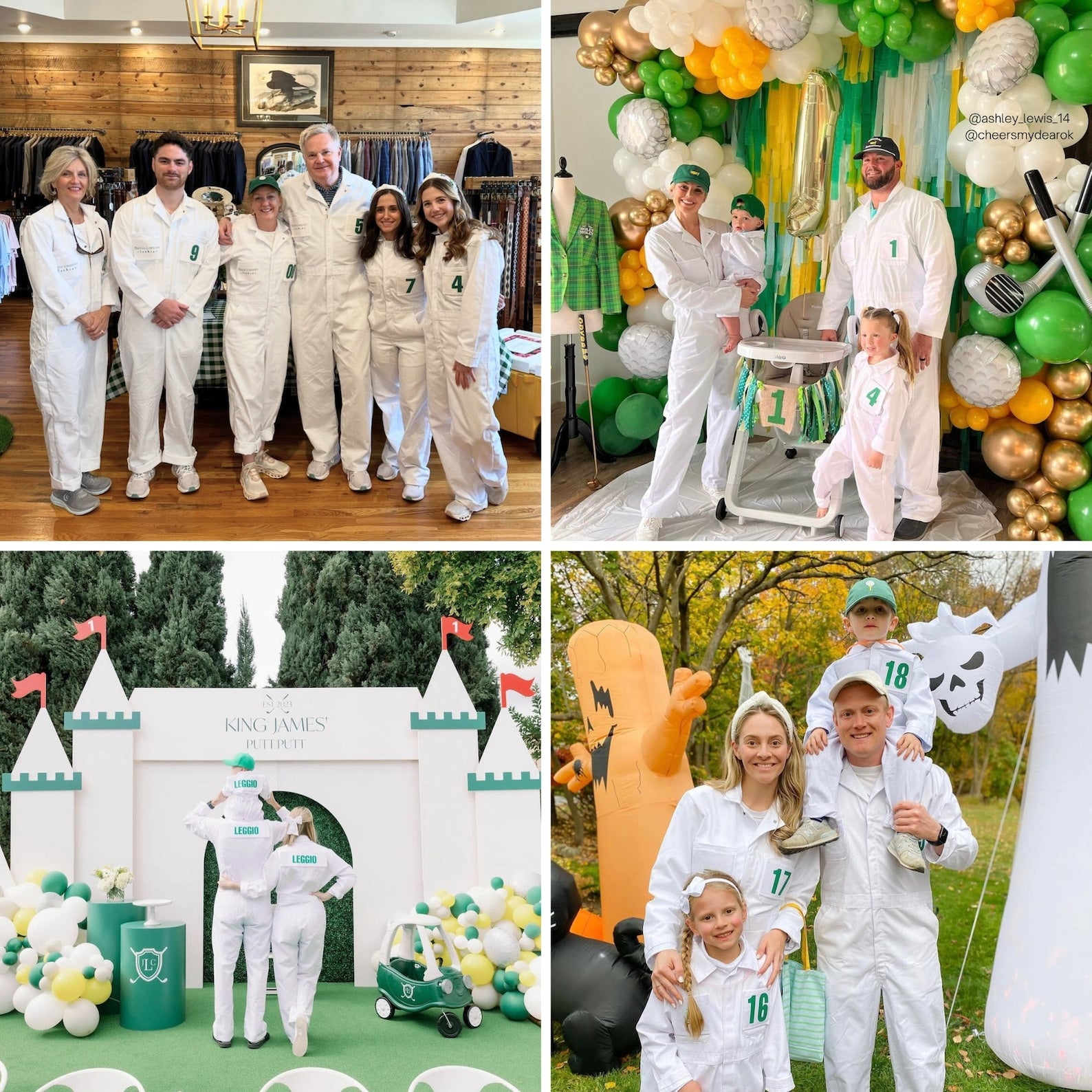ADULT CADDIE UNIFORM Custom Golf Adult Teenager Coverall Suit Boiler Caddy Halloween Uniform Bib White Custom Name Birthday