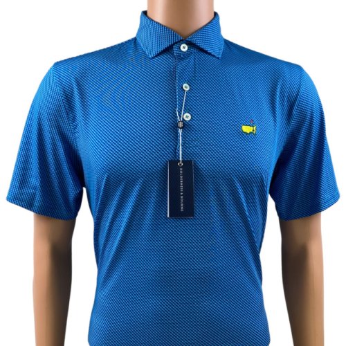 Masters Peter Millar Crown Sport Summer Comfort Dark Navy Circles Performance Polo