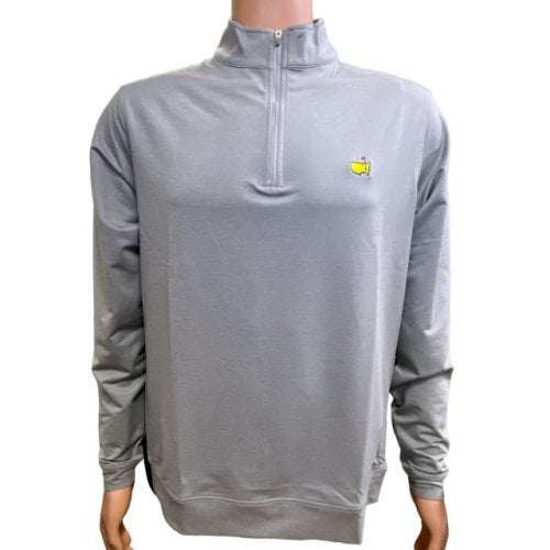 Masters Peter Millar Performance Tech Crown Sport Gale Grey 1/4 Zip Pullover