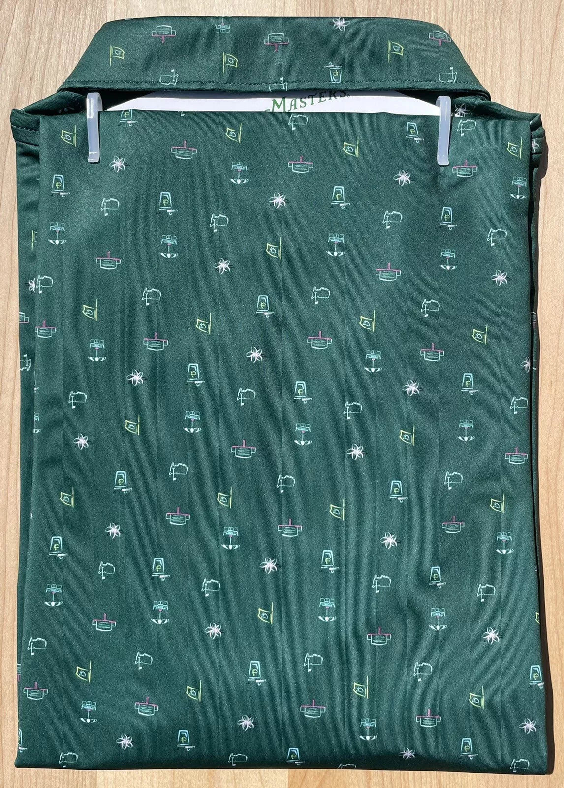 2025 Peter Millar Large Men's Golf Polo Masters Icon Concessions Print Shirt