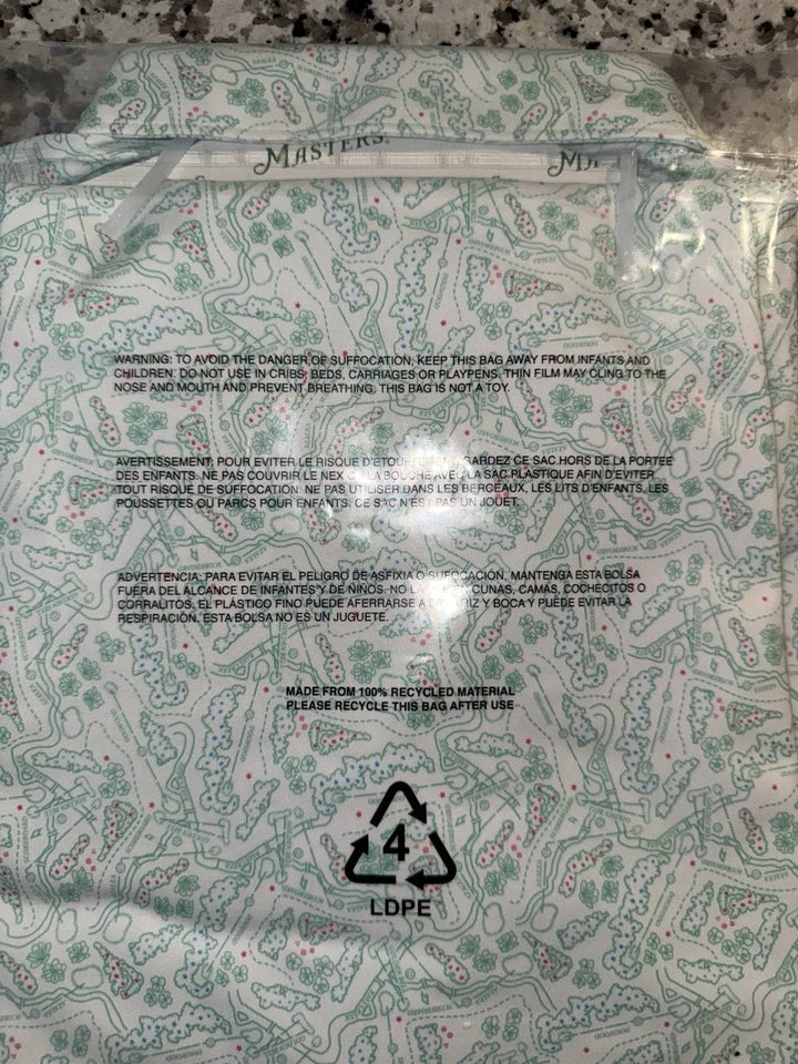 NEW 2025 Masters Peter Millar Polo “Course Layout” Size MEDIUM From ANGC